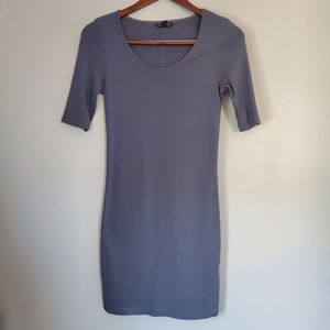 Topshop 3/4 sleeve midi bodycon dress